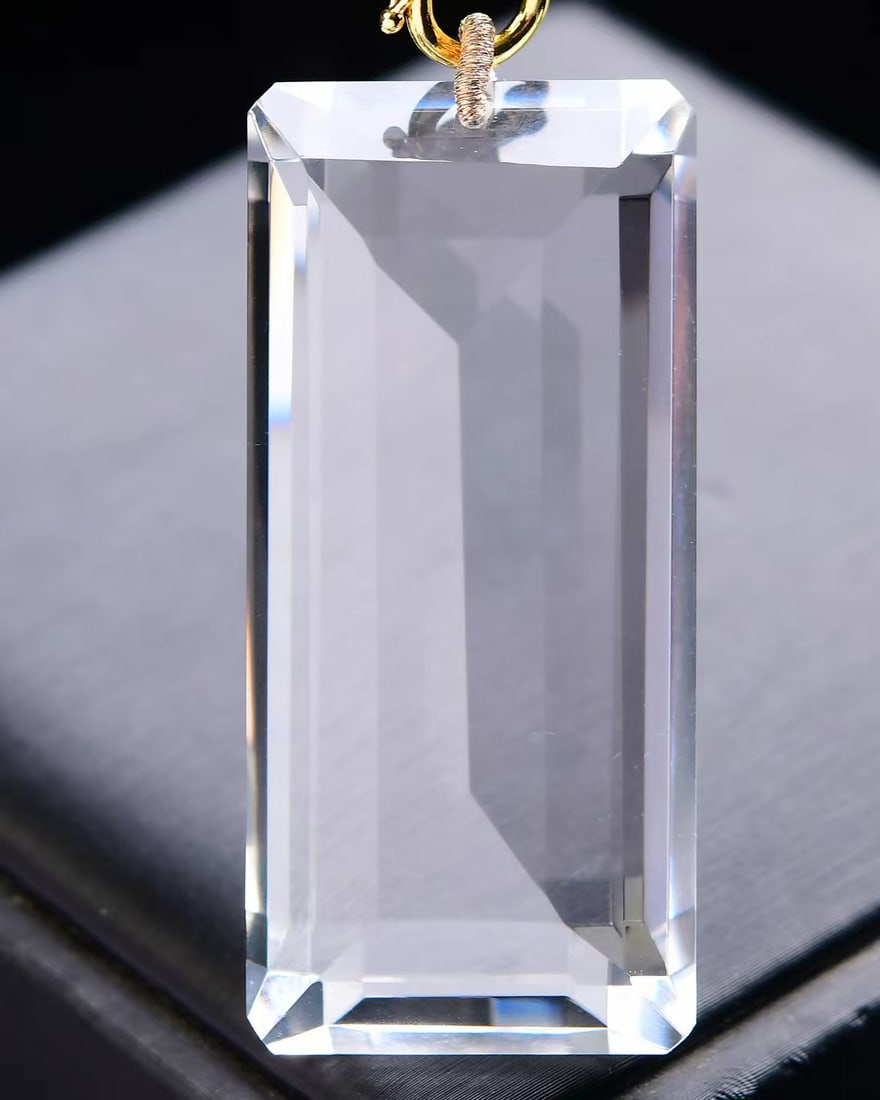 Natural White Crystal Lucky Pendant - 2