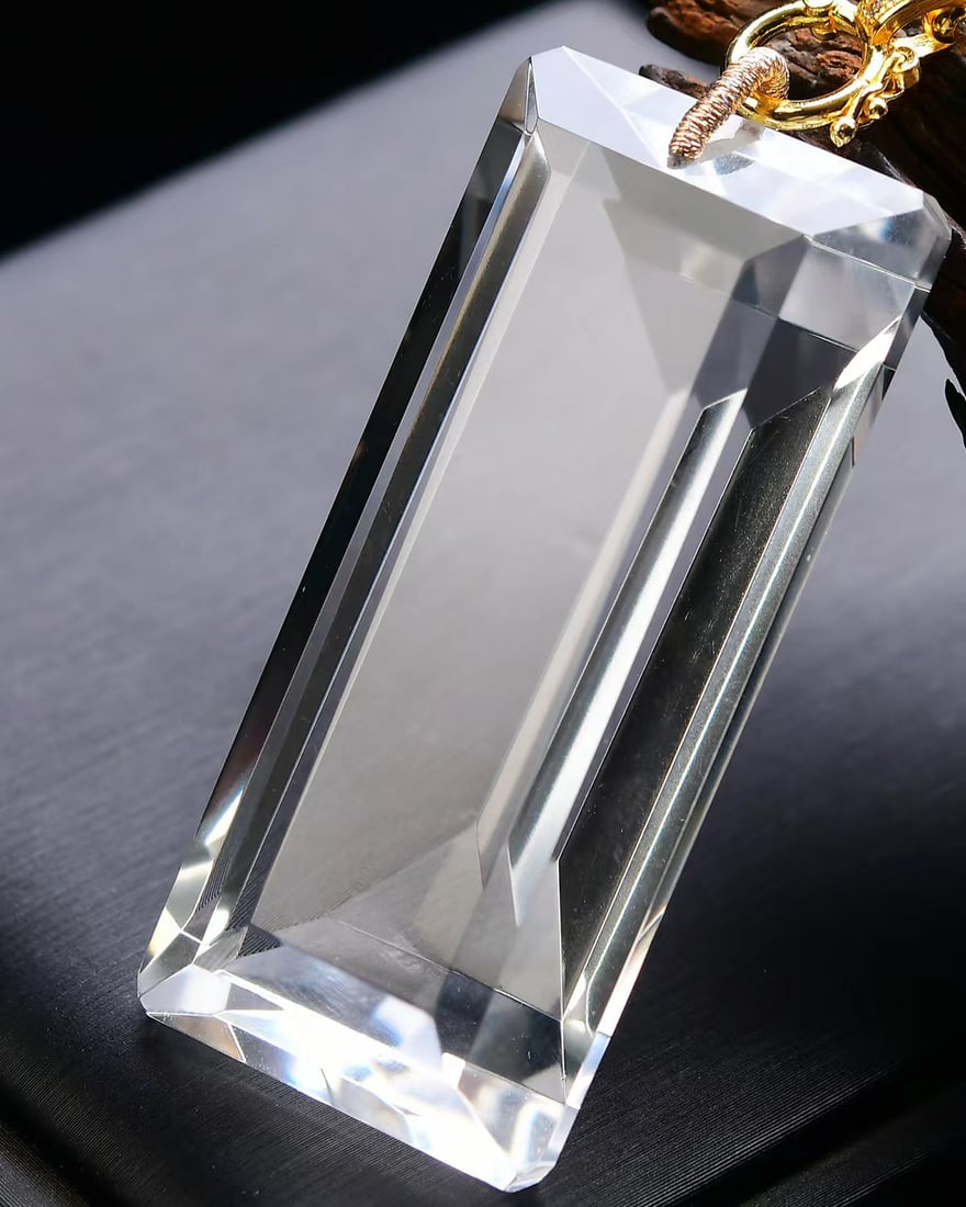 Natural White Crystal Lucky Pendant - 4
