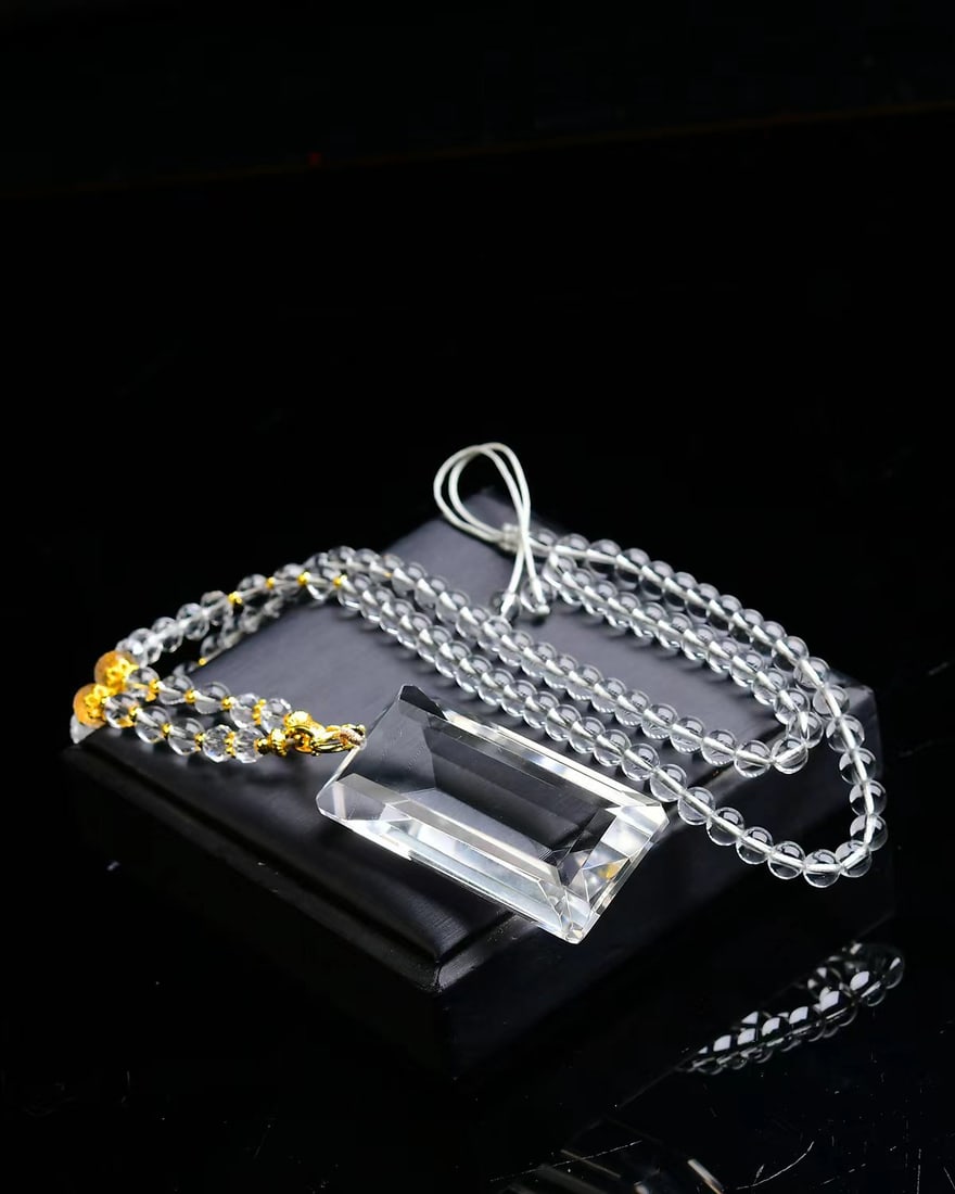 Natural White Crystal Lucky Pendant - 5