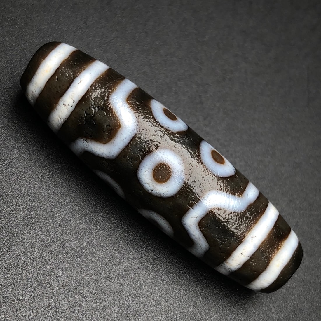 Old Tibetan Seven Eyes DZI Agate Pendant (1 of 9)