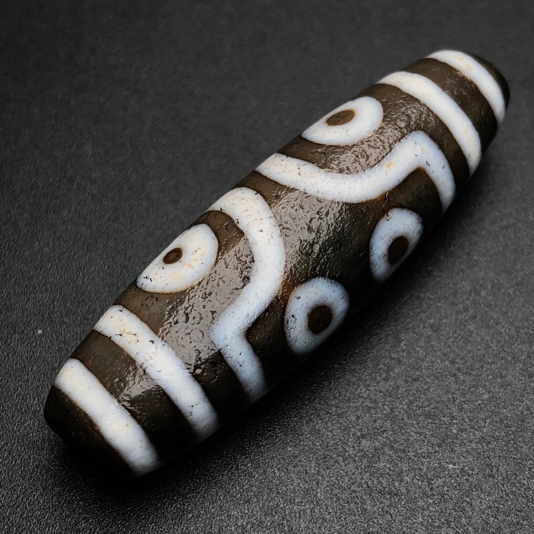Old Tibetan Seven Eyes DZI Agate Pendant - 5