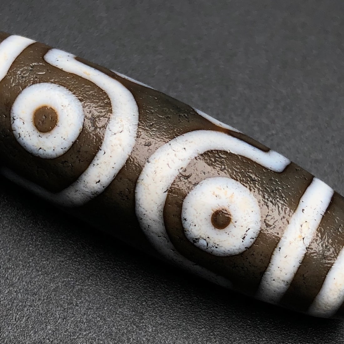 Old Tibetan Seven Eyes DZI Agate Pendant - 6