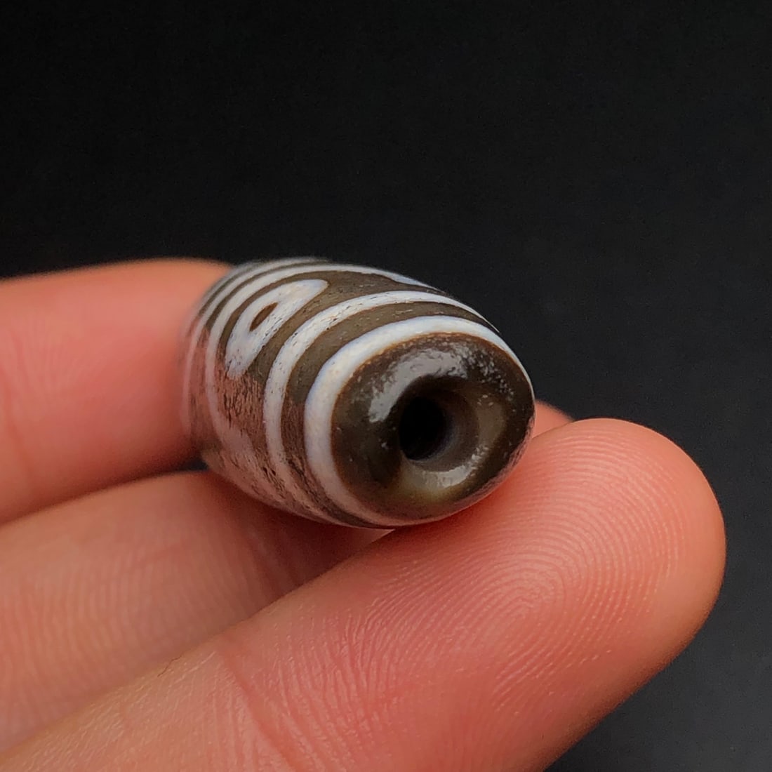 Old Tibetan Seven Eyes DZI Agate Pendant - 8