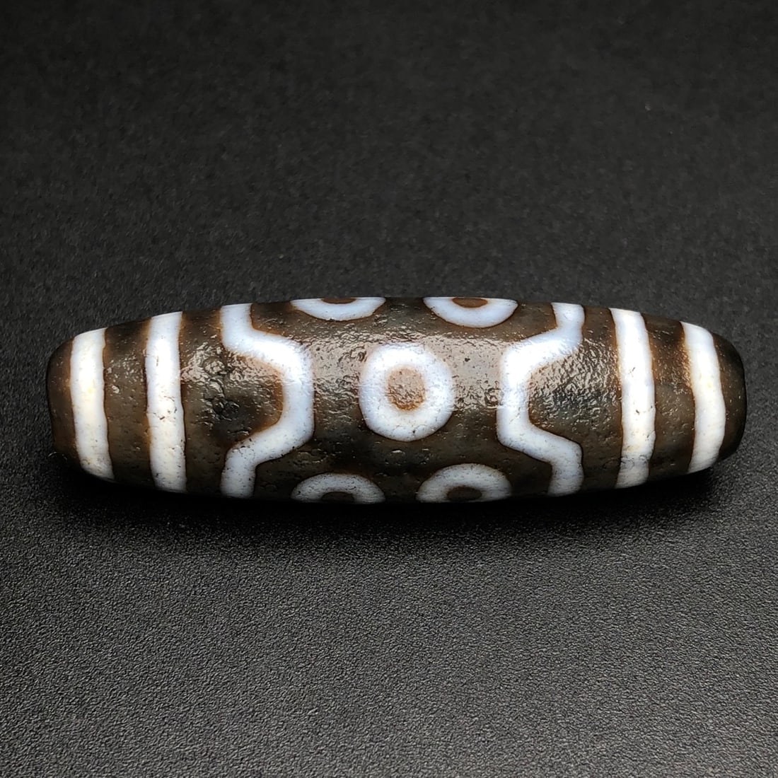 Old Tibetan Seven Eyes DZI Agate Pendant - 9