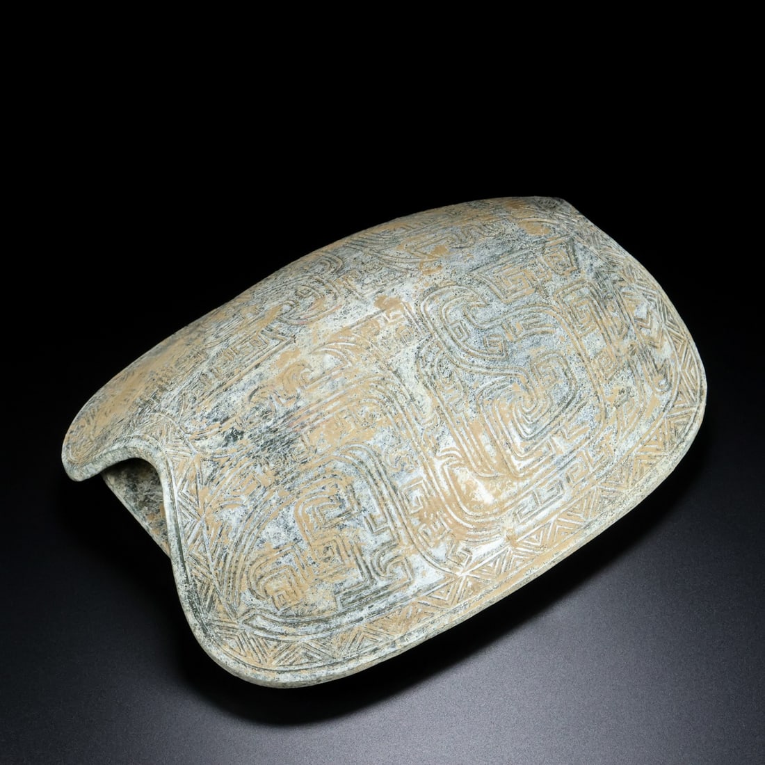 Vintage Hetian Jade Turtle Shell Statue - 3
