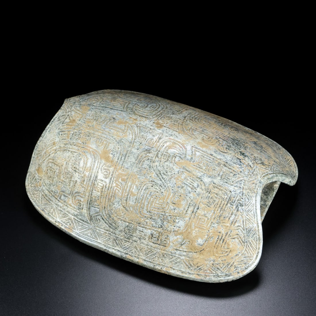 Vintage Hetian Jade Turtle Shell Statue - 4