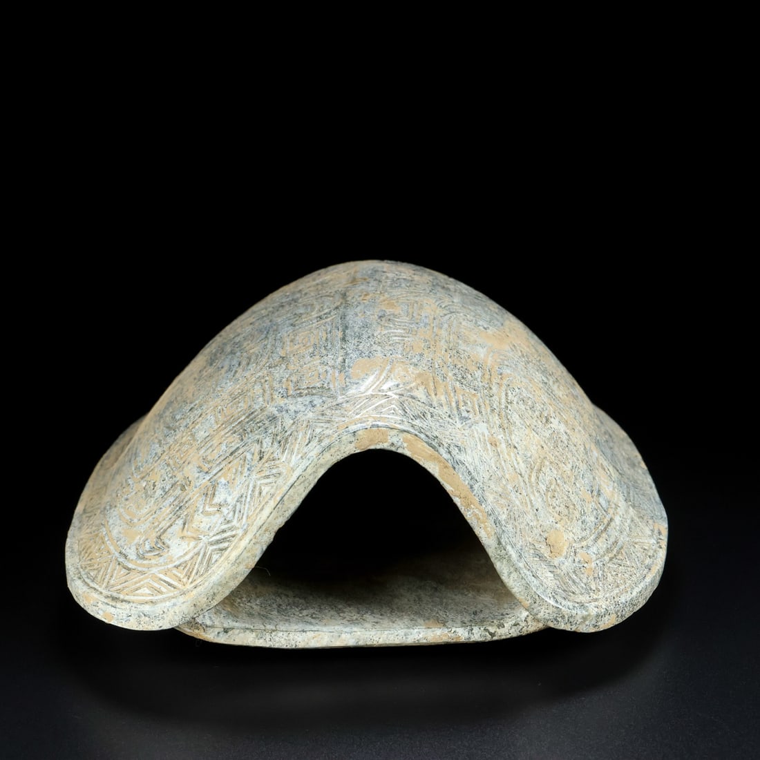 Vintage Hetian Jade Turtle Shell Statue - 6