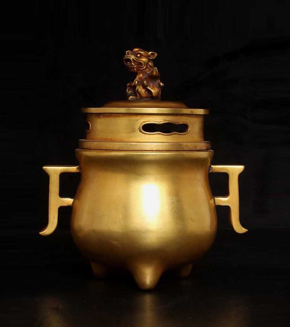 Vintage Gilt Gold Red Copper Double Ear Incense Burner Lion: Title: Old Hetian Jade Dragon Pendant Date/Period: After2085 Origin: Chinese Dimension: 59x80x25(mm) 2.32x3.15x0.98(inches) Weight 0.35 lbs/157g Materials: Hetian Jade Reserve: $788.00 Shipping: