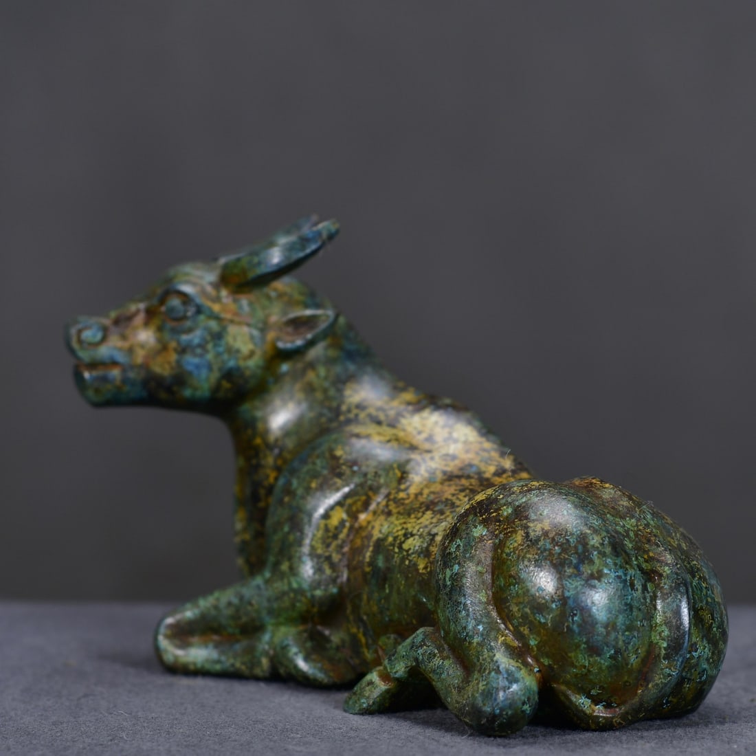 Old Bronze Ox Statue - 4