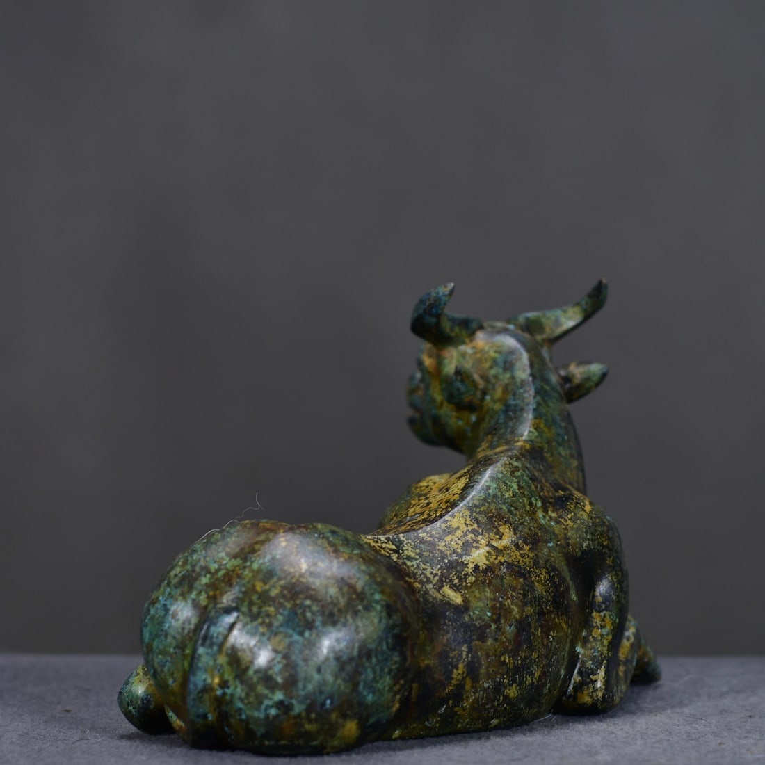 Old Bronze Ox Statue - 5