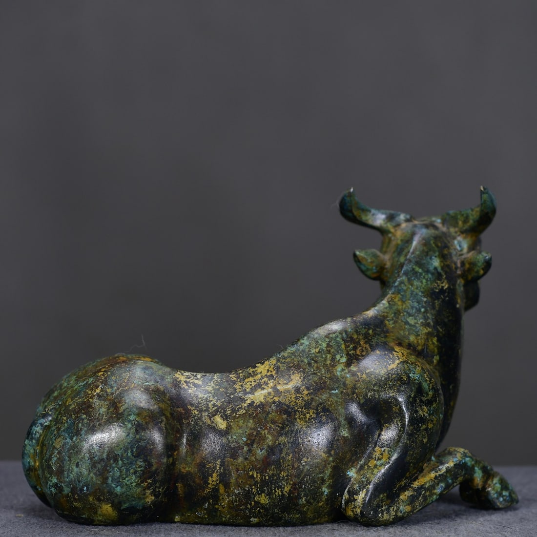 Old Bronze Ox Statue - 6
