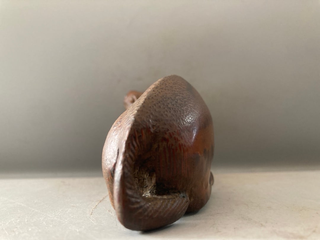 Old Bamboo Deer Statue - 6