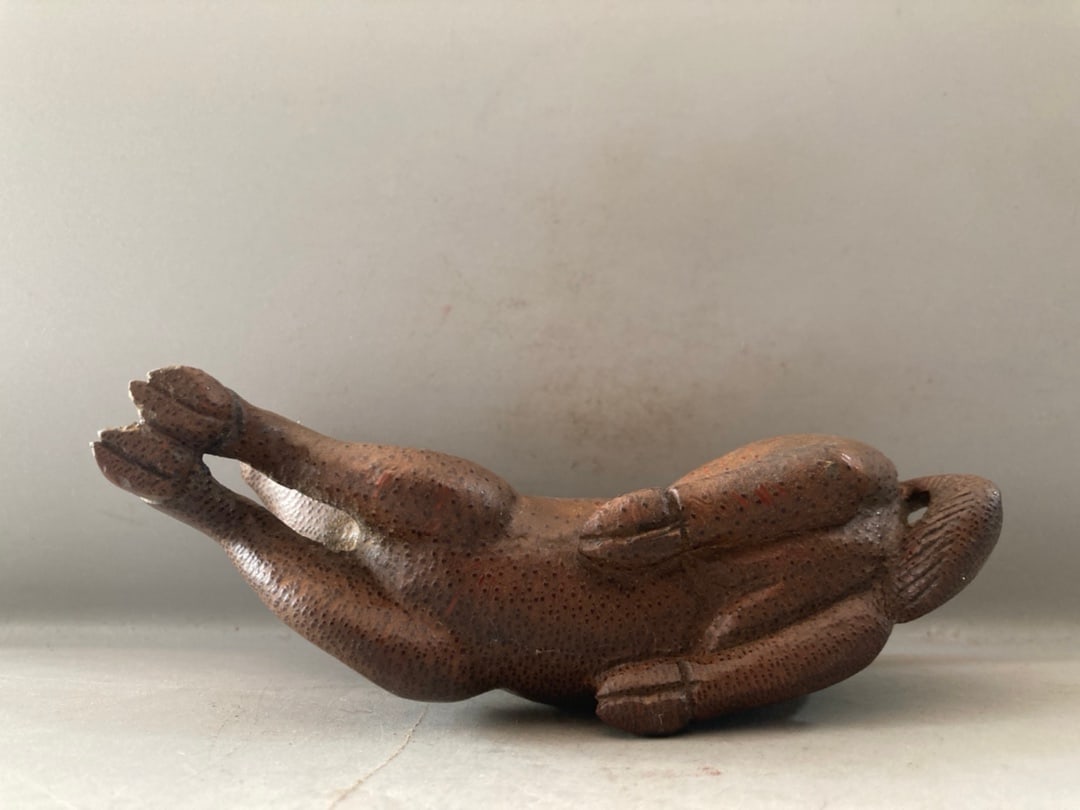 Old Bamboo Deer Statue - 9