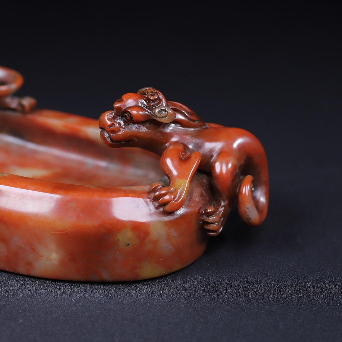 Chinese Shoushan Stone Beast Brush Washer - 3