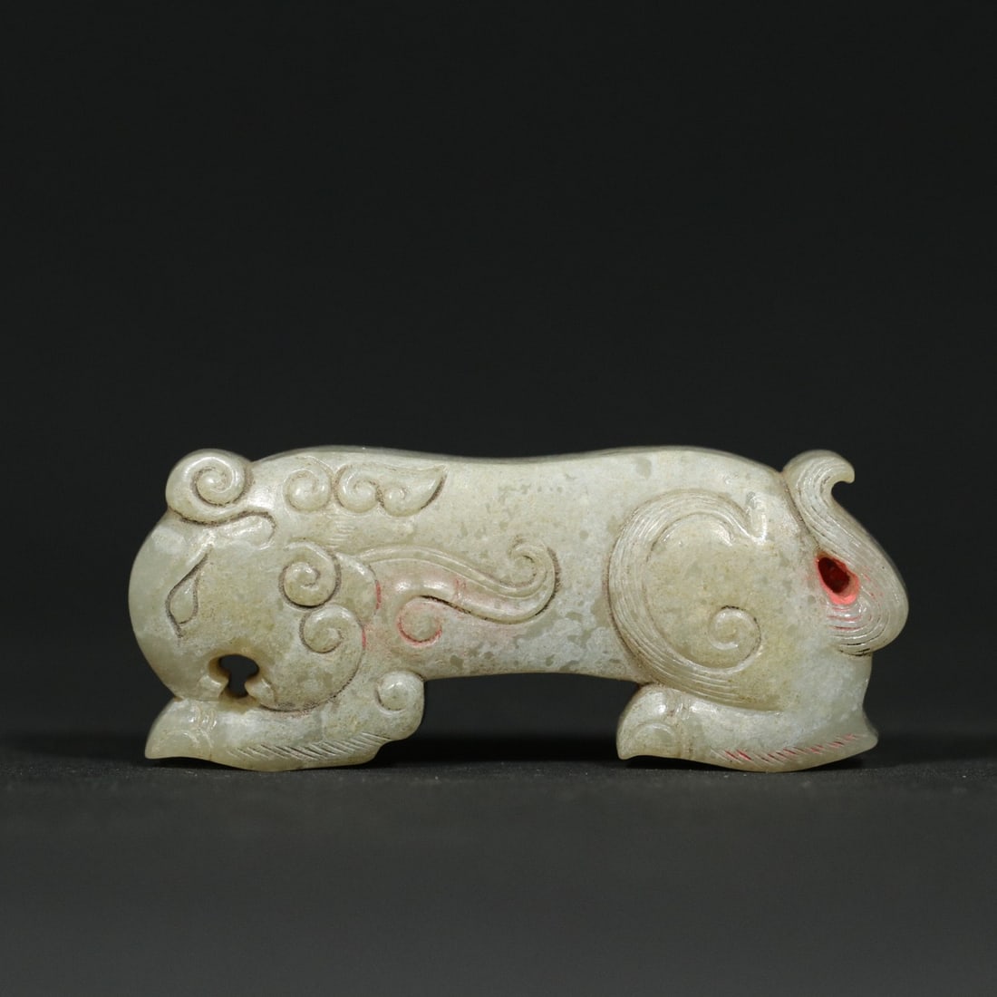 A Pair Hetian Jade Tiger General Token (1 of 9)