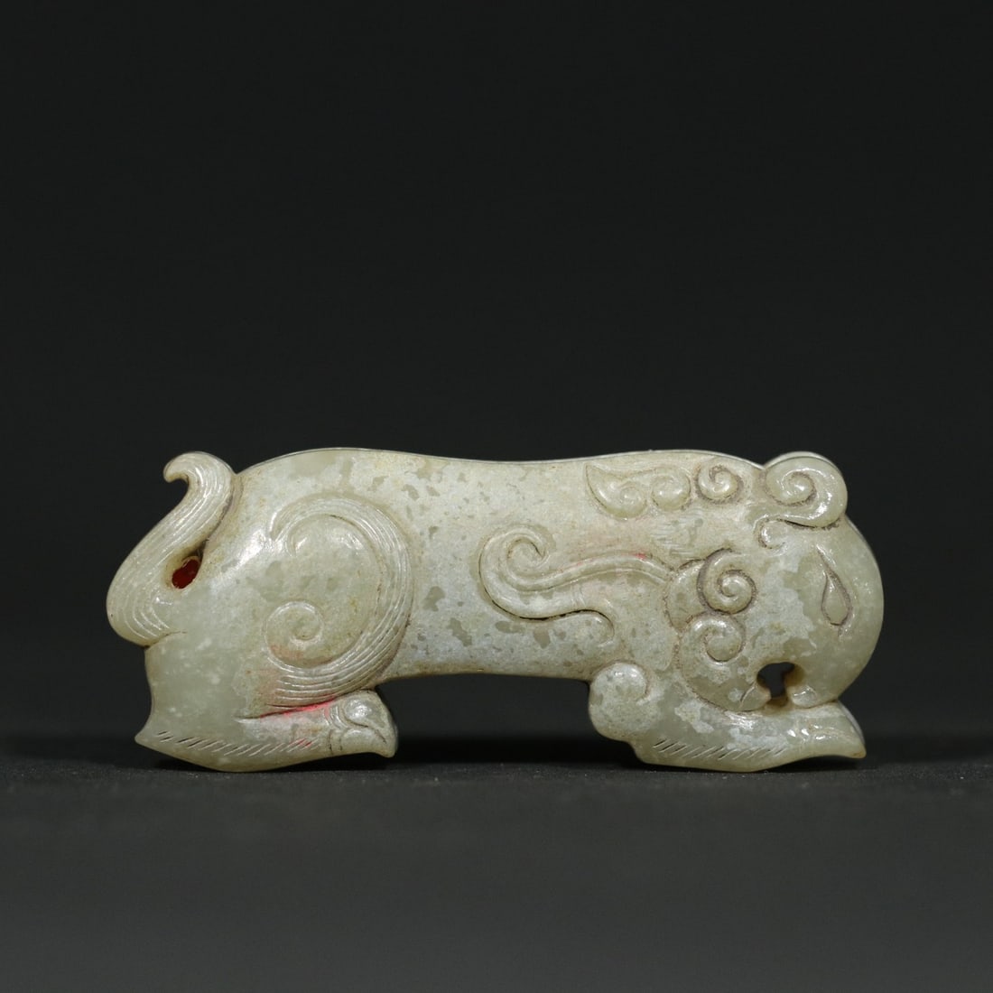 A Pair Hetian Jade Tiger General Token - 2