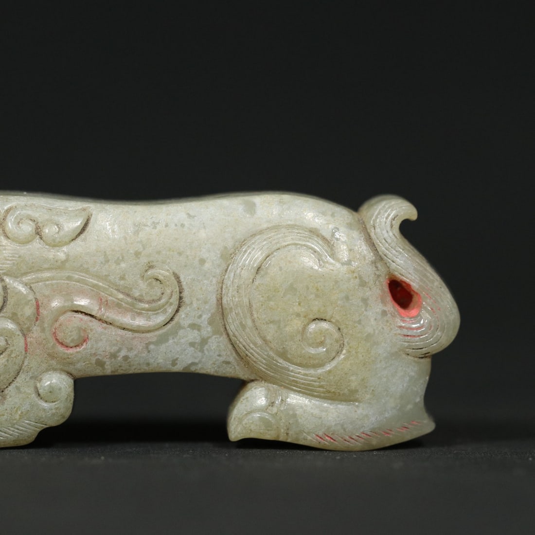A Pair Hetian Jade Tiger General Token - 7