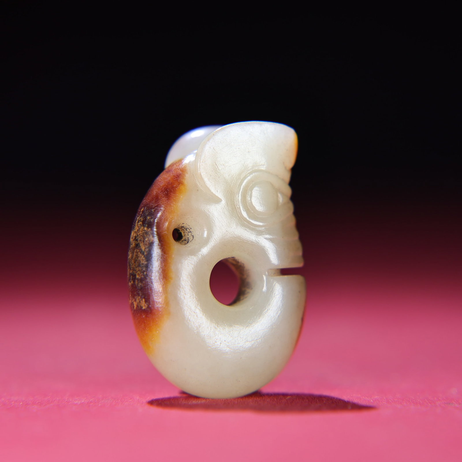 Vintage Hetian Jade Pendant - Dragon - 2