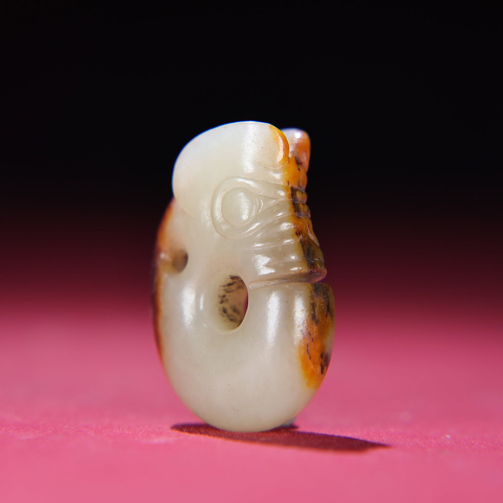 Vintage Hetian Jade Pendant - Dragon - 3