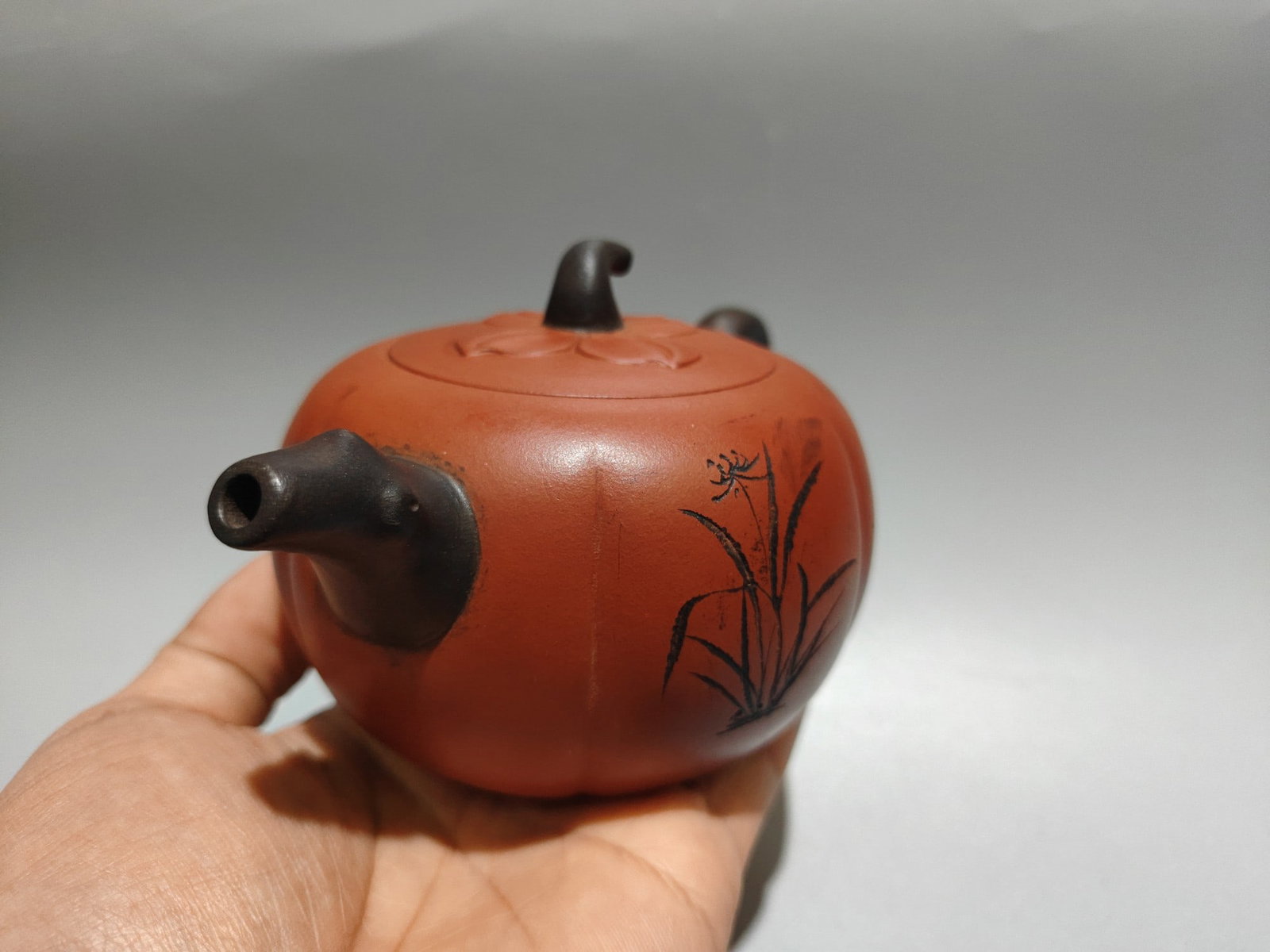 Yixing Zisha Clay Teapot - plum blossom orchid Bamboo chrysanthemum - 2