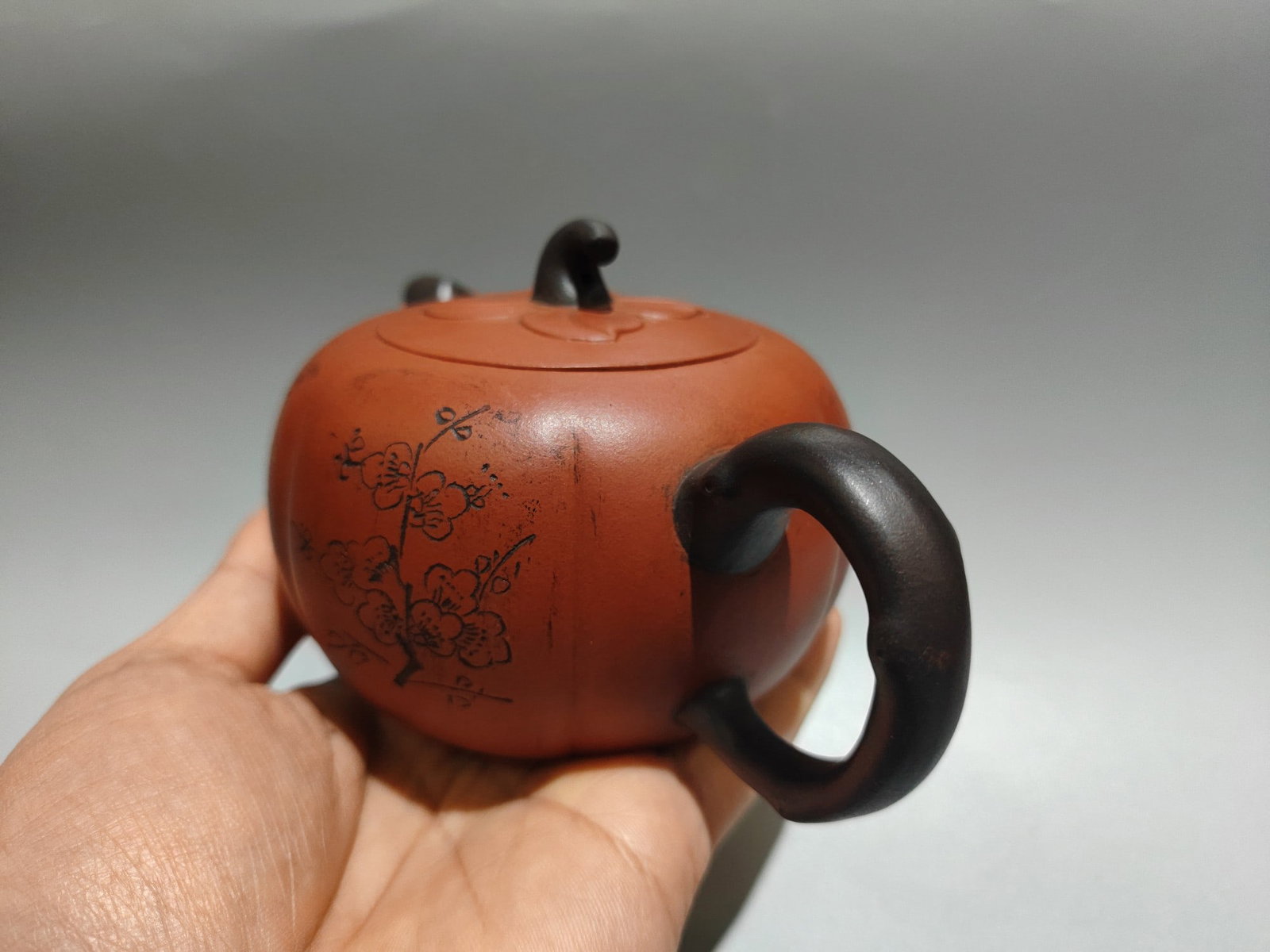 Yixing Zisha Clay Teapot - plum blossom orchid Bamboo chrysanthemum - 3