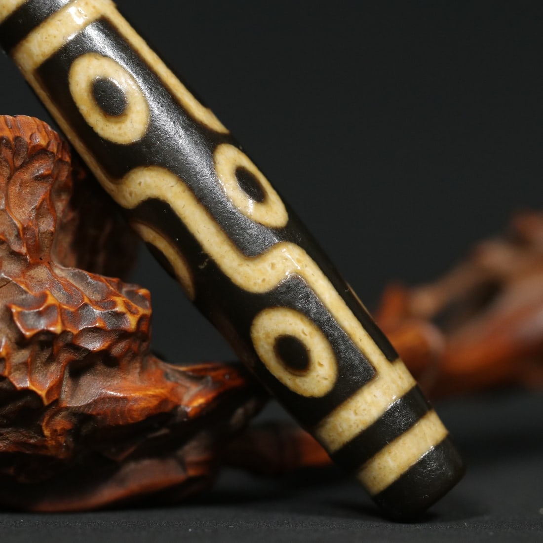 Old Tibetan Nine Eyes DZI Agate Pendant - 6