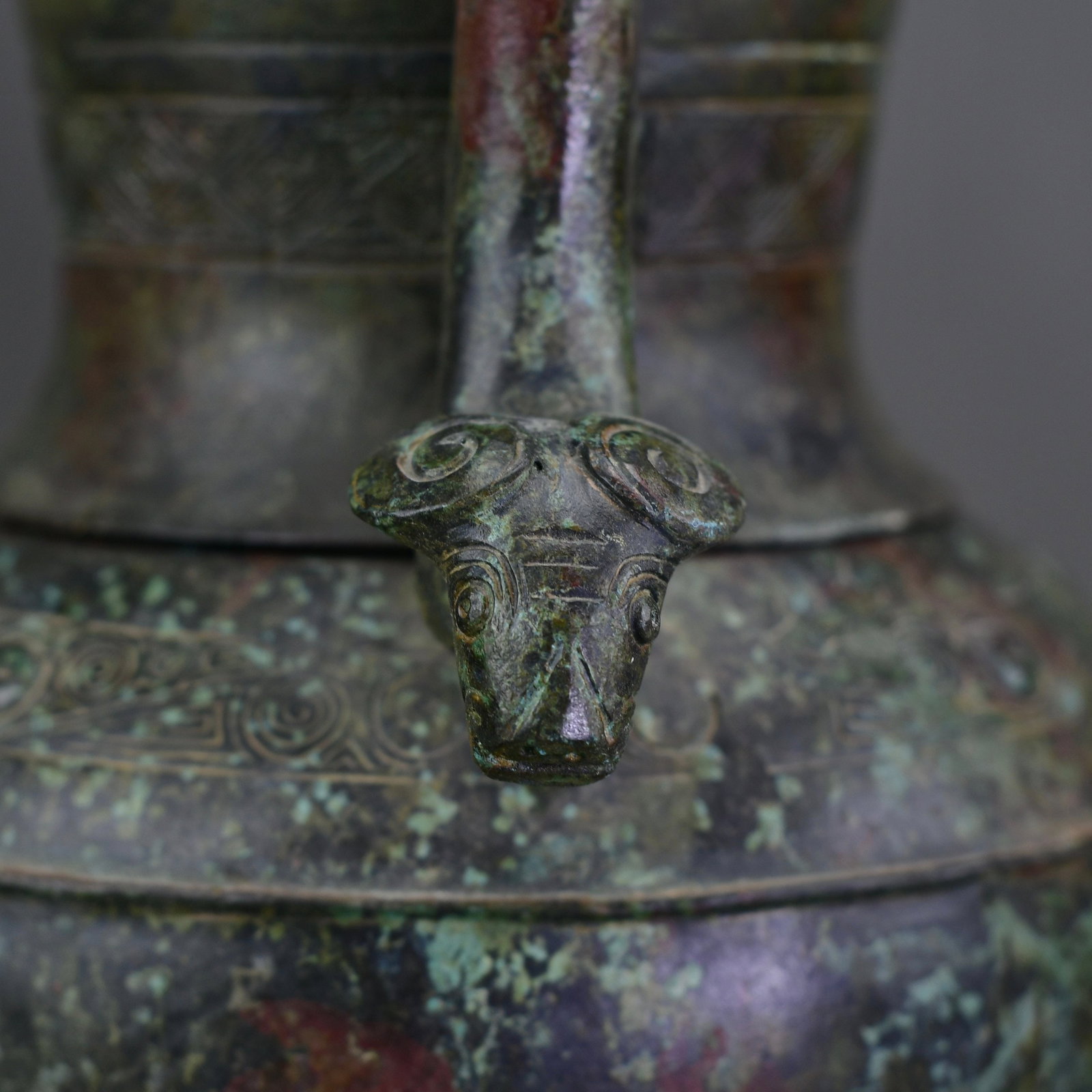 Vintage Bronze Handle Bottle - 5