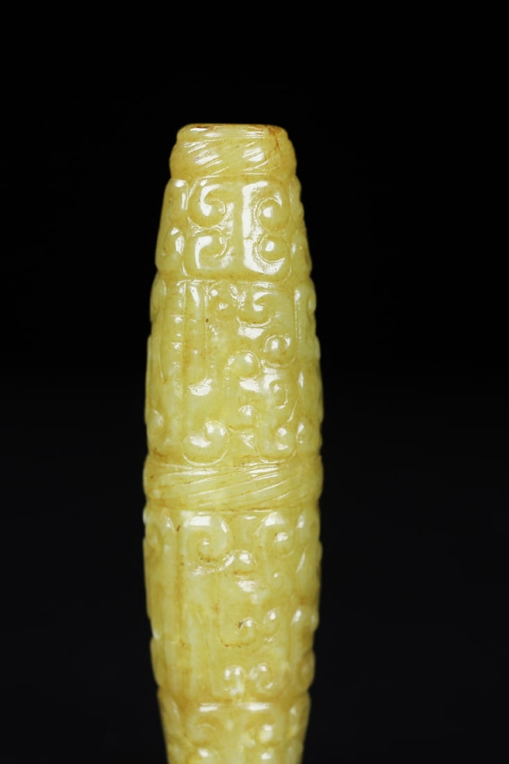 Old Hetian Jade Pendant - Lezi - 2