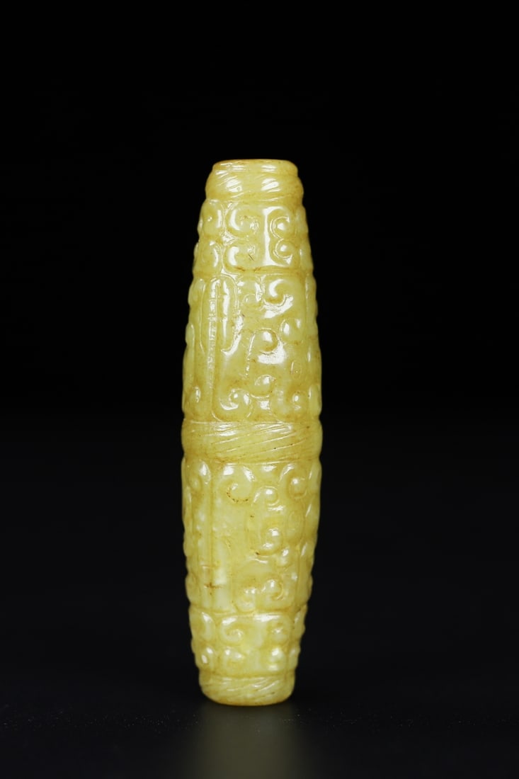 Old Hetian Jade Pendant - Lezi - 4
