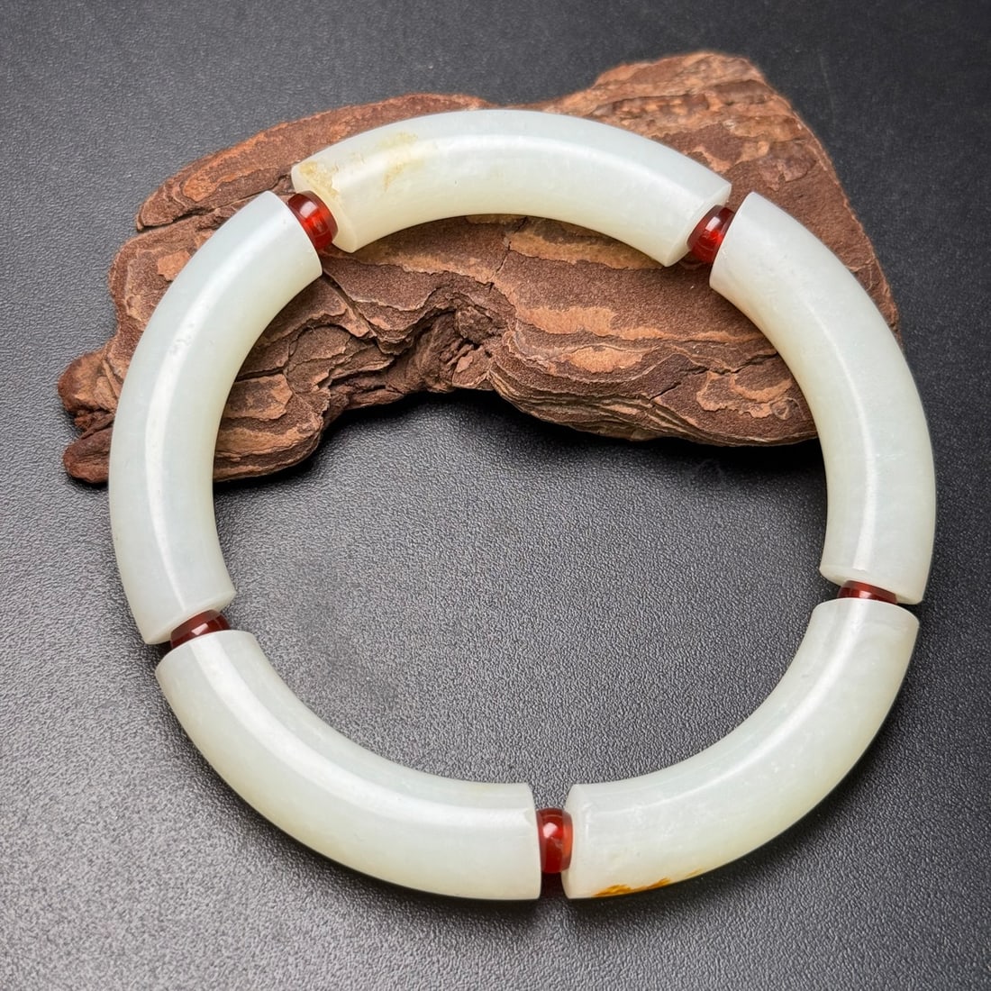 Old Hetian Jade Bracelet - 2