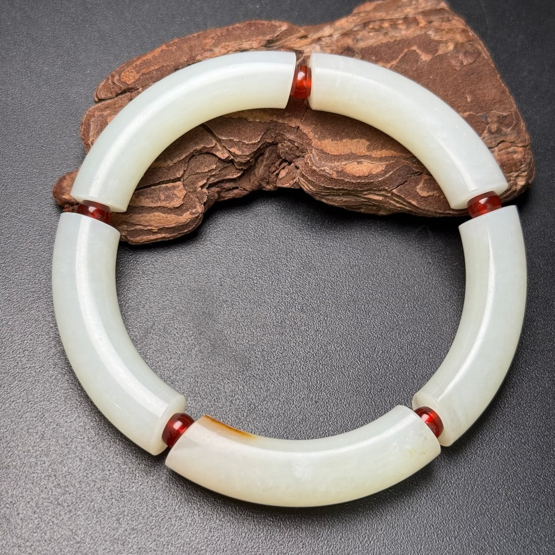 Old Hetian Jade Bracelet - 3