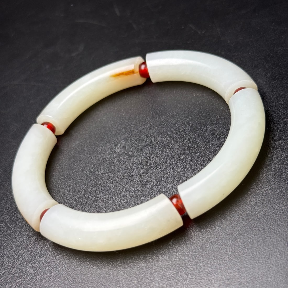 Old Hetian Jade Bracelet - 4