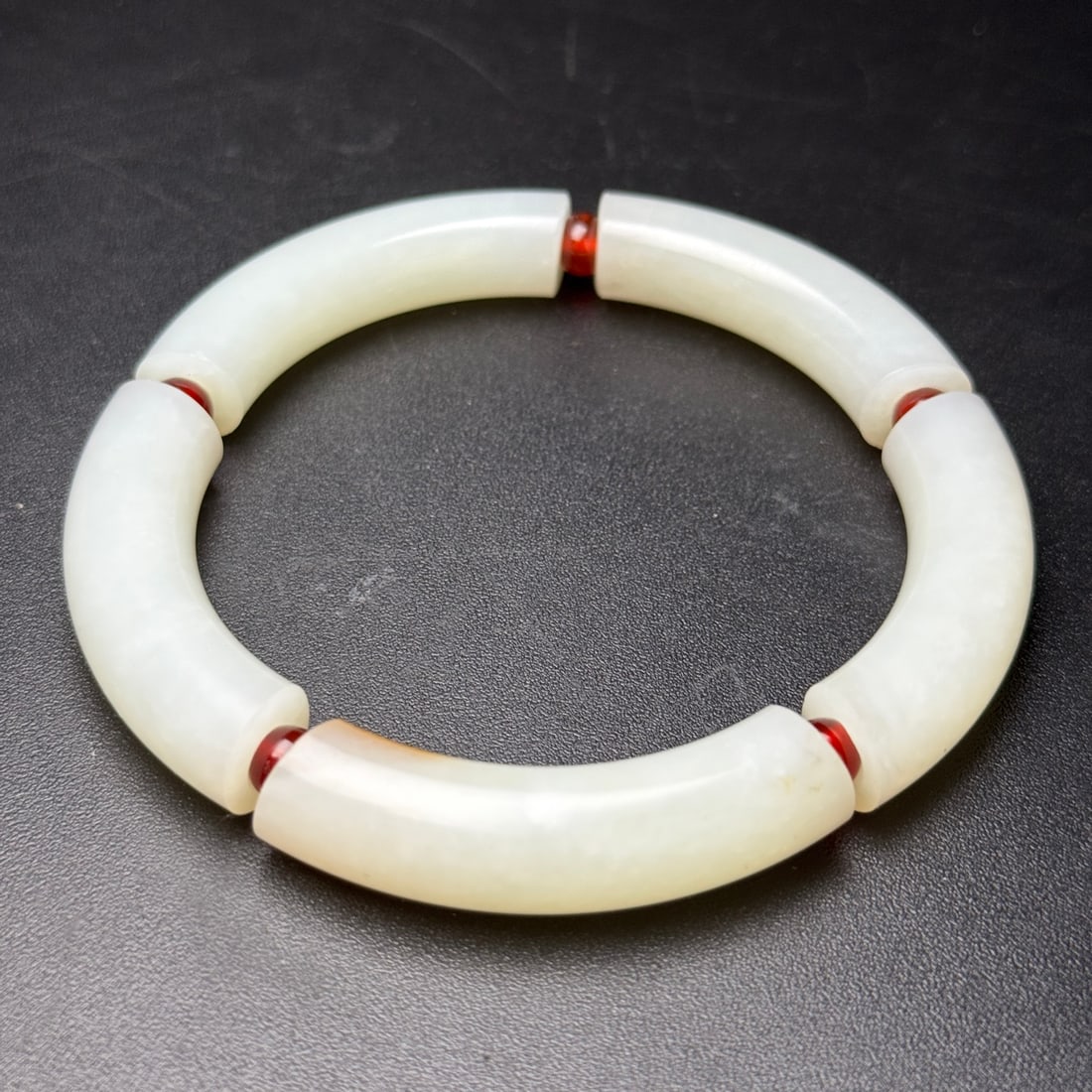 Old Hetian Jade Bracelet - 5