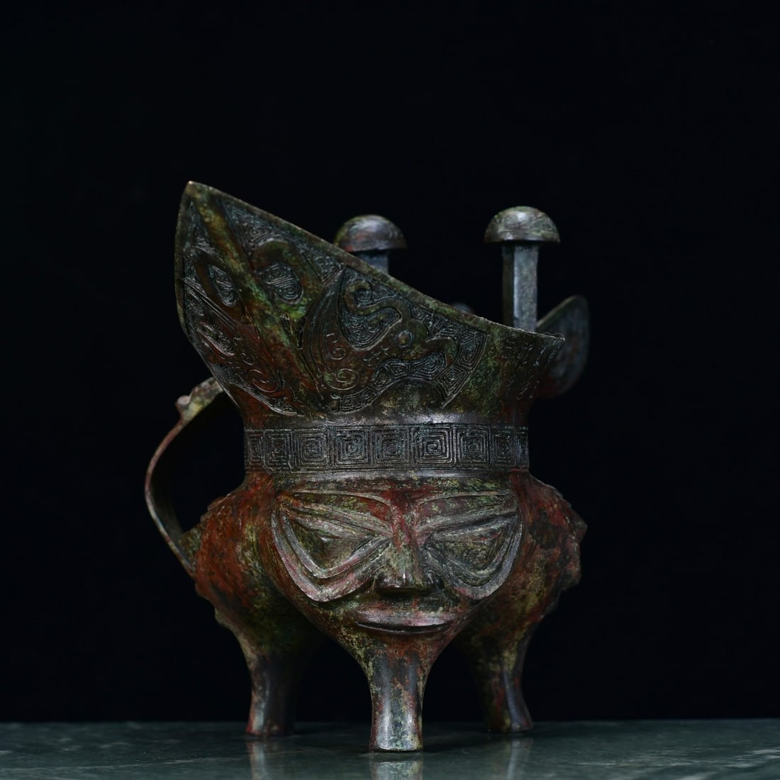 Old Bronze Wine Cup - 4