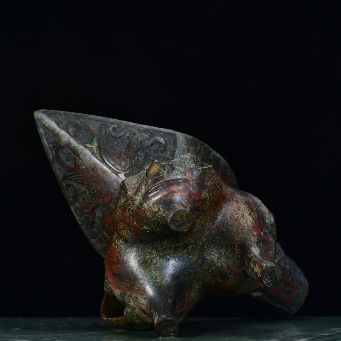 Old Bronze Wine Cup - 9