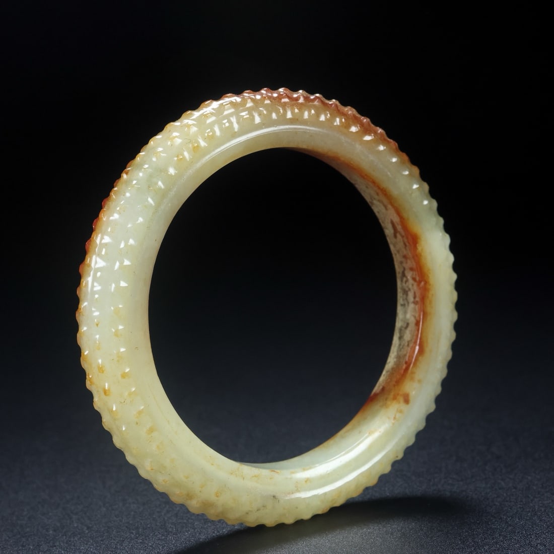 Old Hetian Jade Bracelet Bangle 60mm I.D. - 3
