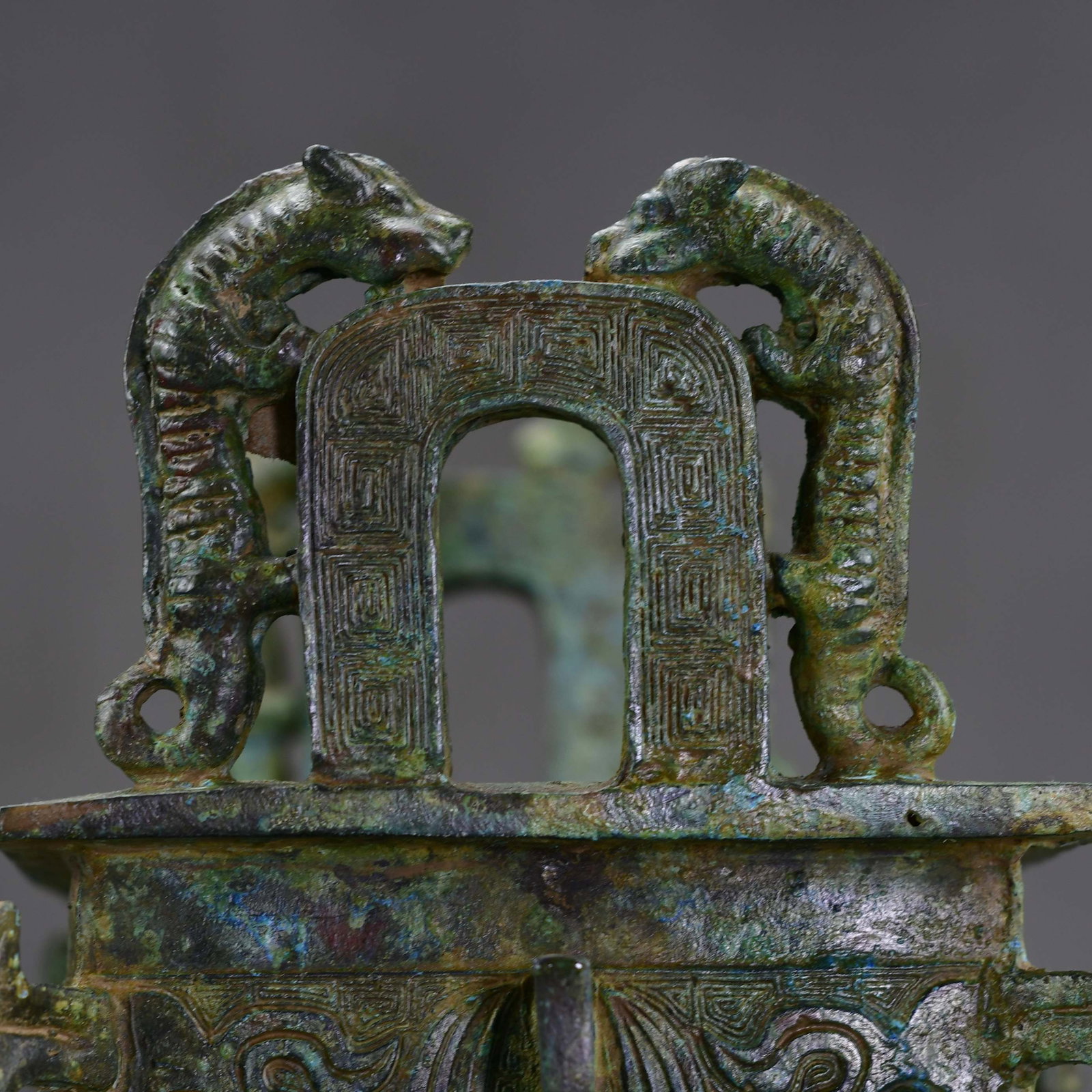 Vintage Bronze Bird Incense Burner - 5