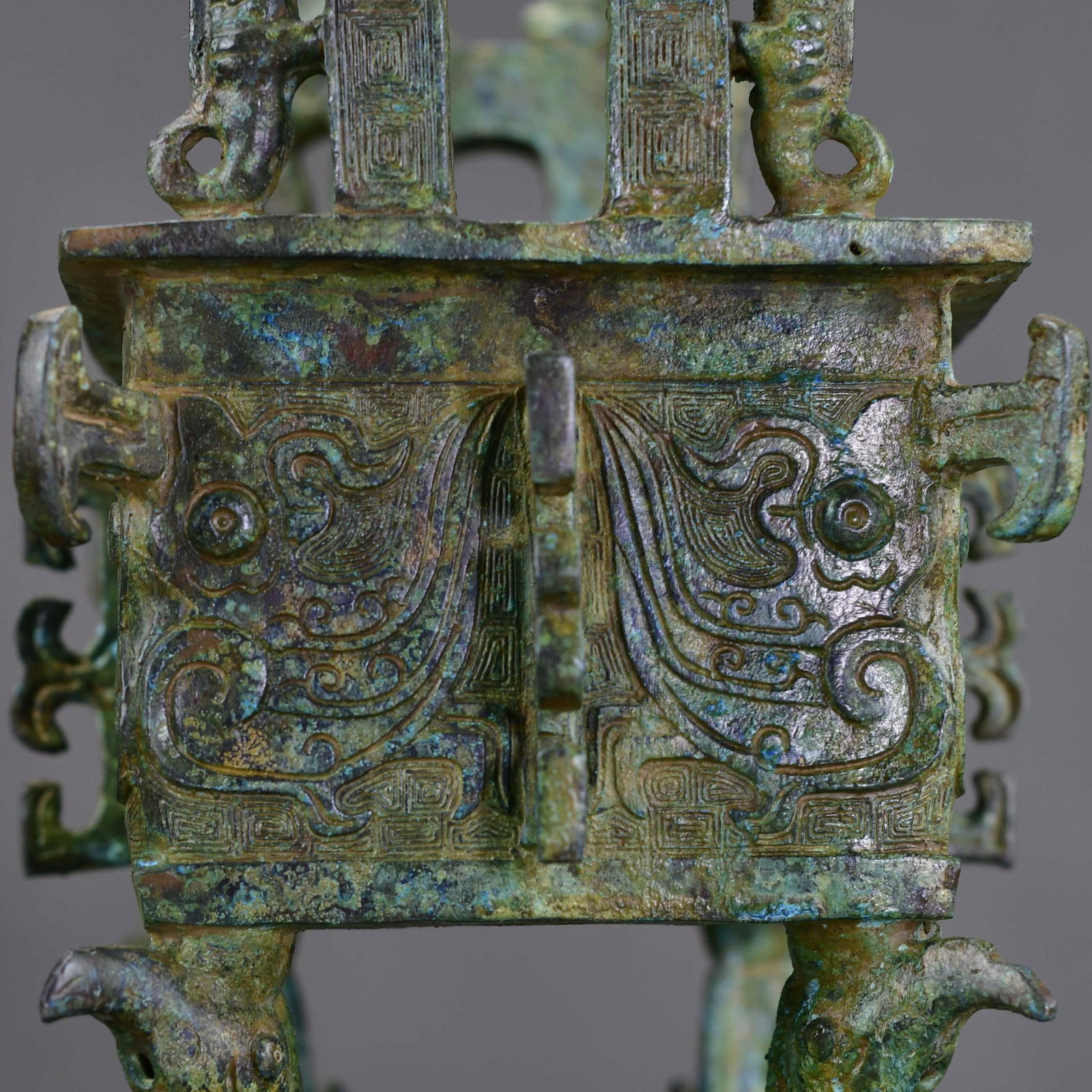 Vintage Bronze Bird Incense Burner - 7