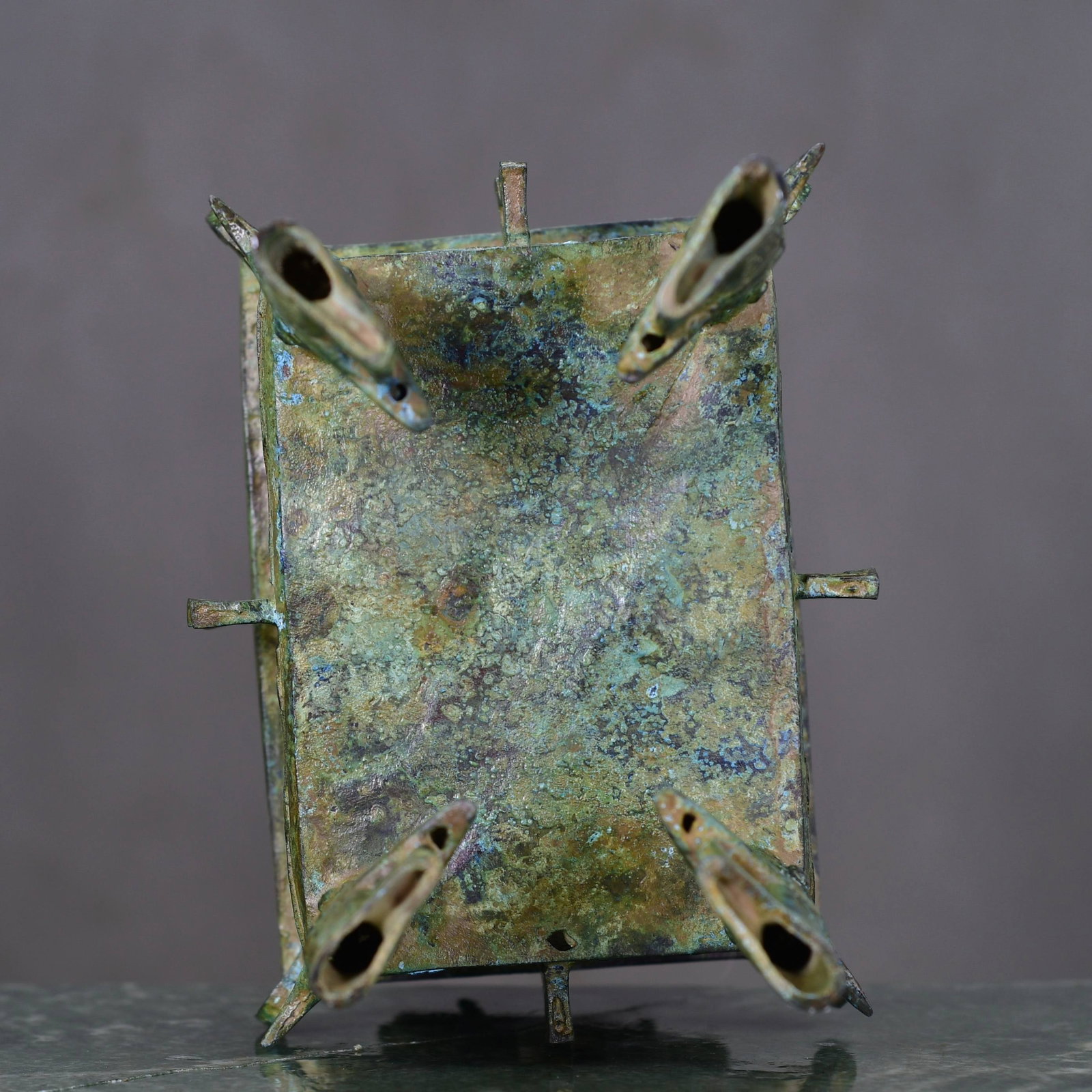Vintage Bronze Bird Incense Burner - 9