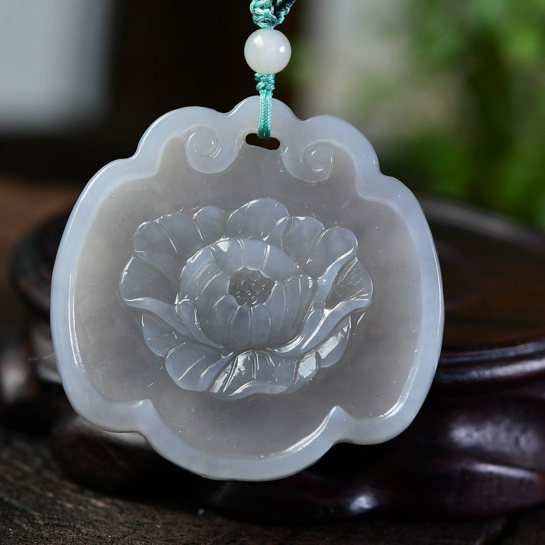 Natural Hetian Jade Carved Phoenix Pendant - 3