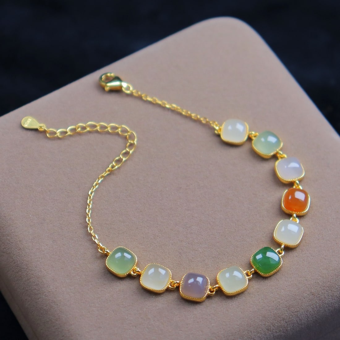 Silver Inlay Multicolor Hetian Jade Hand Chain: Title: Old Hetian Jade Dragon Pendant Date/Period: After2170 Origin: Chinese Dimension: 59x80x25(mm) 2.32x3.15x0.98(inches) Weight 0.35 lbs/157g Materials: Hetian Jade Reserve: $150.00 Shipping: