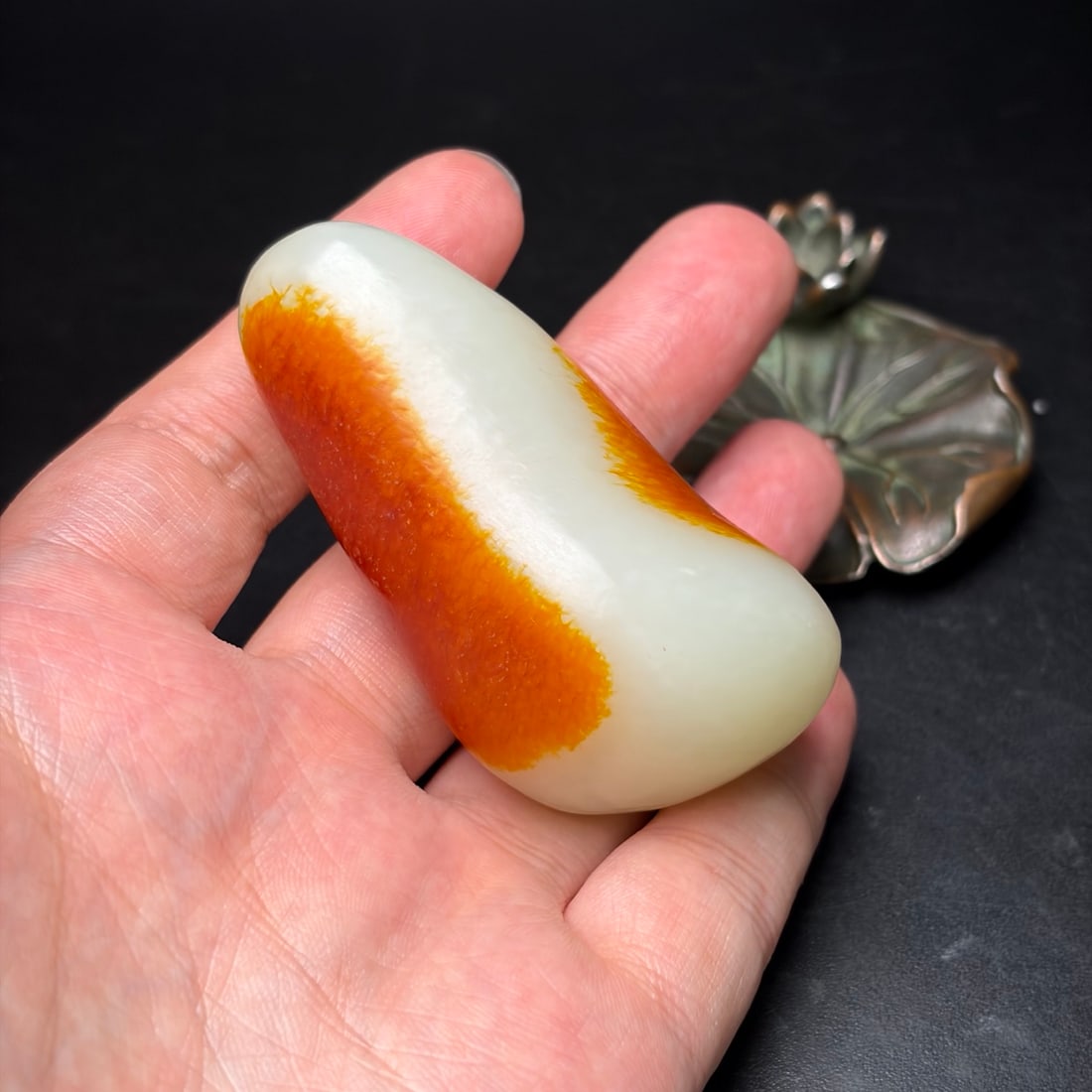 Natural Hetian Jade Original Stone Pendant - 8