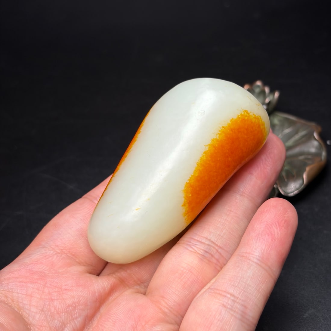 Natural Hetian Jade Original Stone Pendant - 9