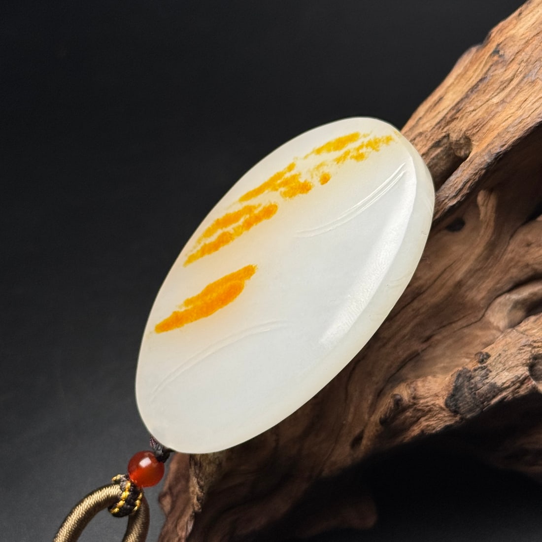 Natural Hetian Jade Carved Kwan-yin Pendant - 4