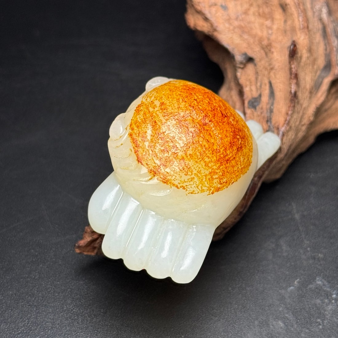 Natural Hetian Jade Hand Carved Crab Pendant - 4