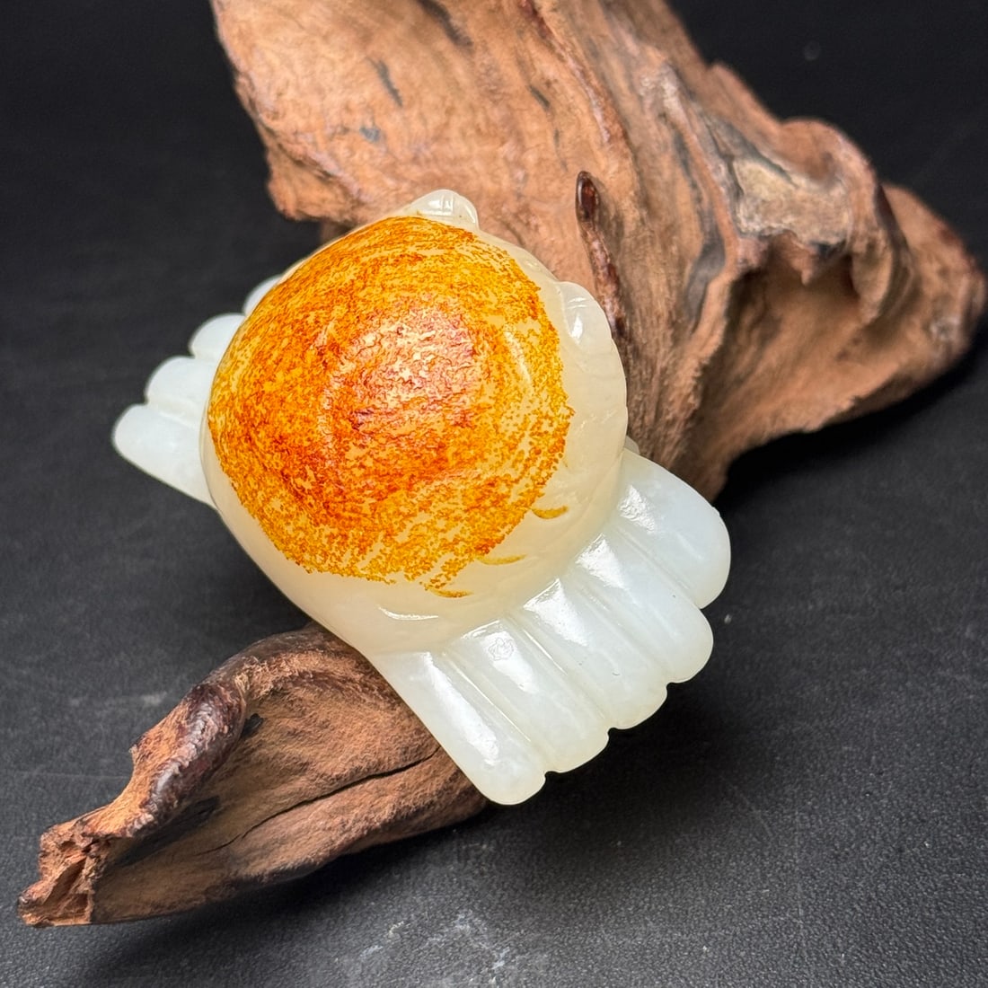 Natural Hetian Jade Hand Carved Crab Pendant - 5