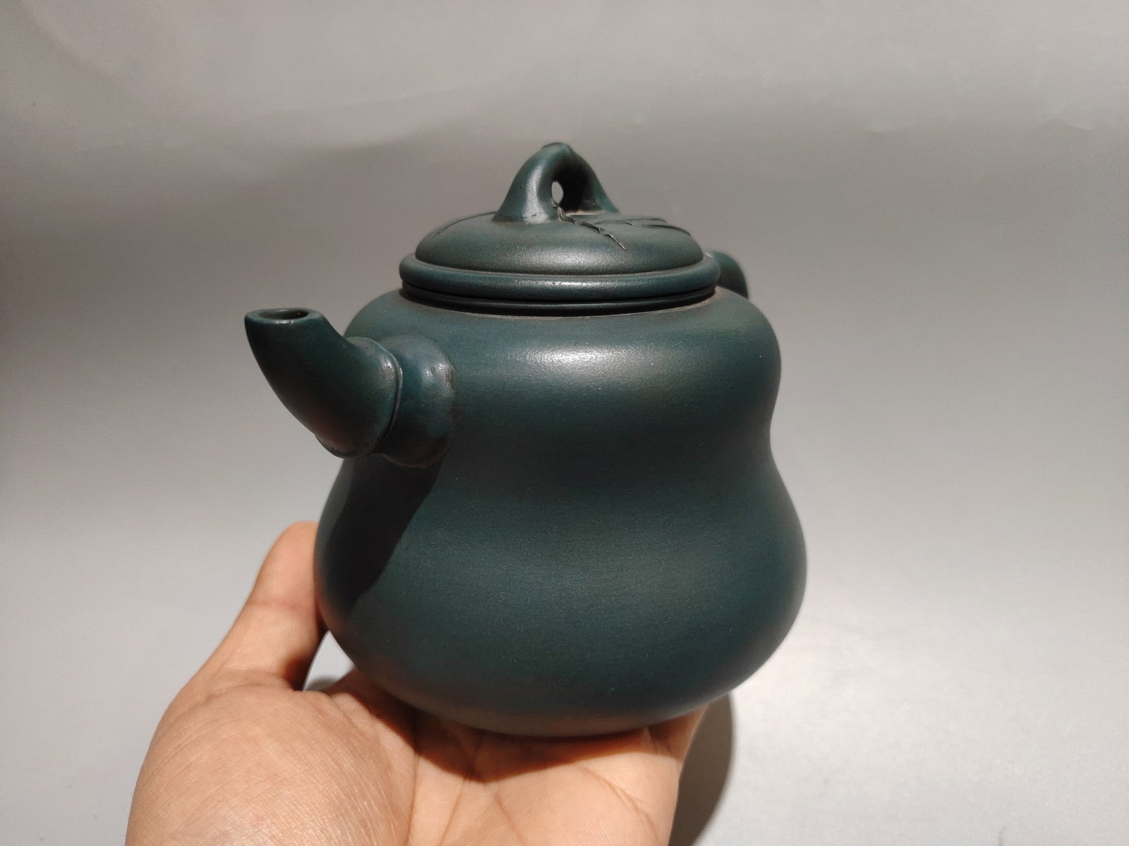 Blue Yixing Zisha Clay Teapot - 2