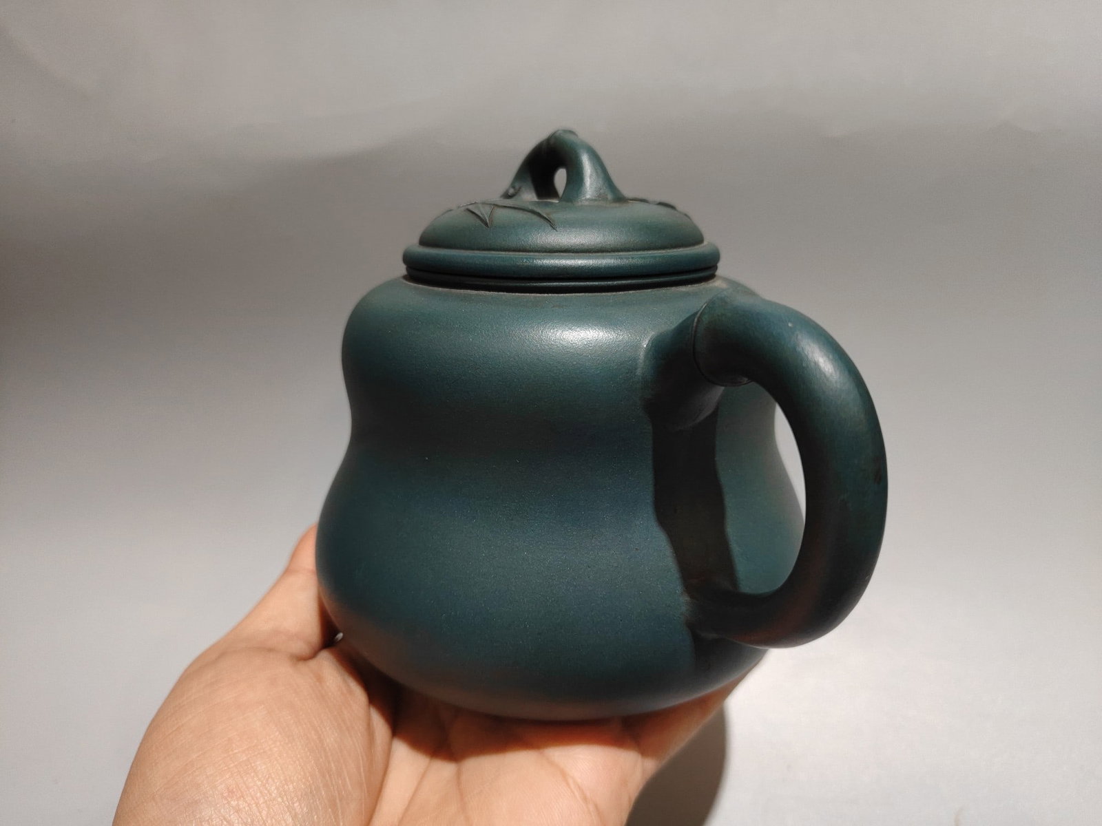 Blue Yixing Zisha Clay Teapot - 3