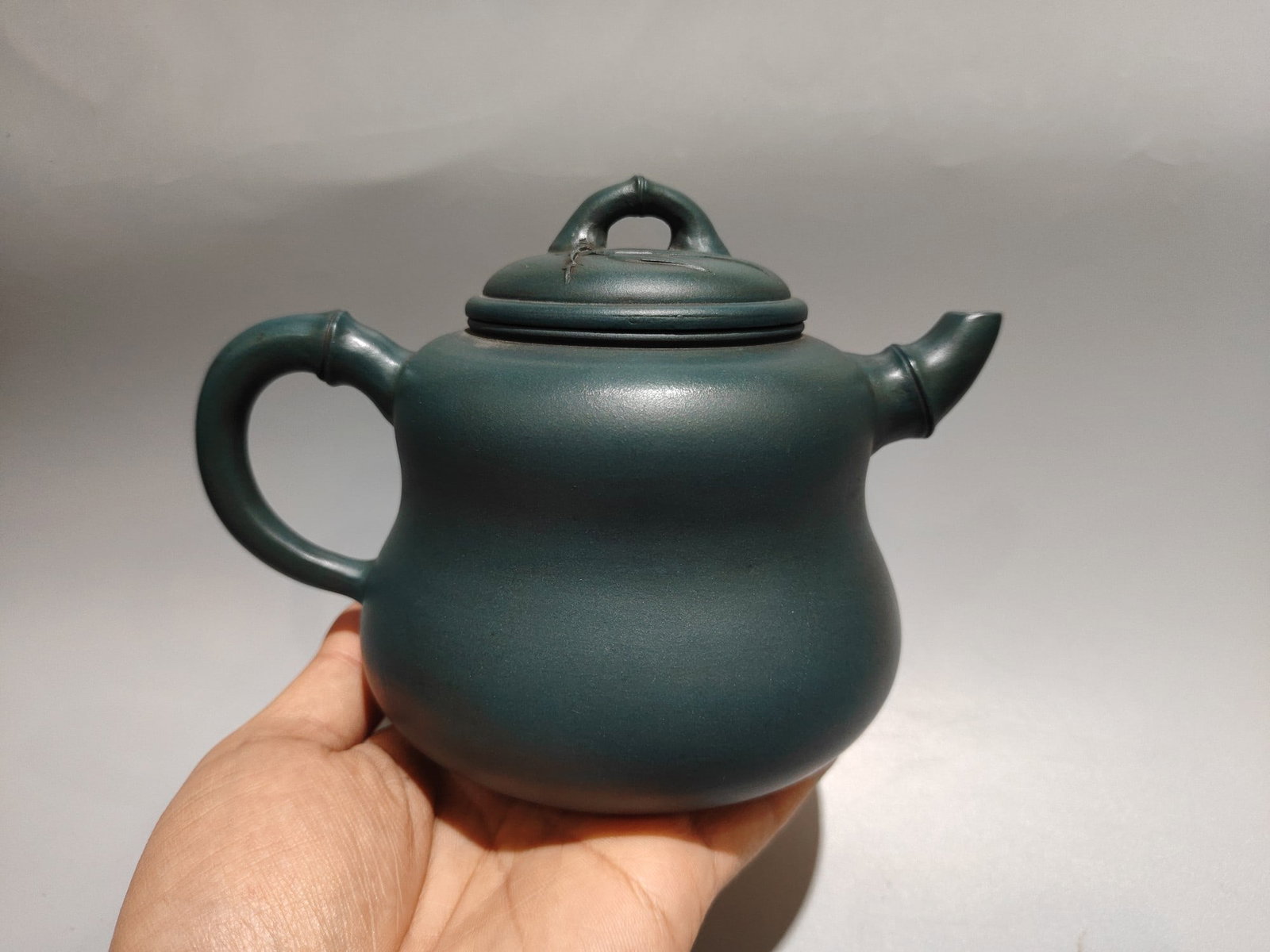 Blue Yixing Zisha Clay Teapot - 4
