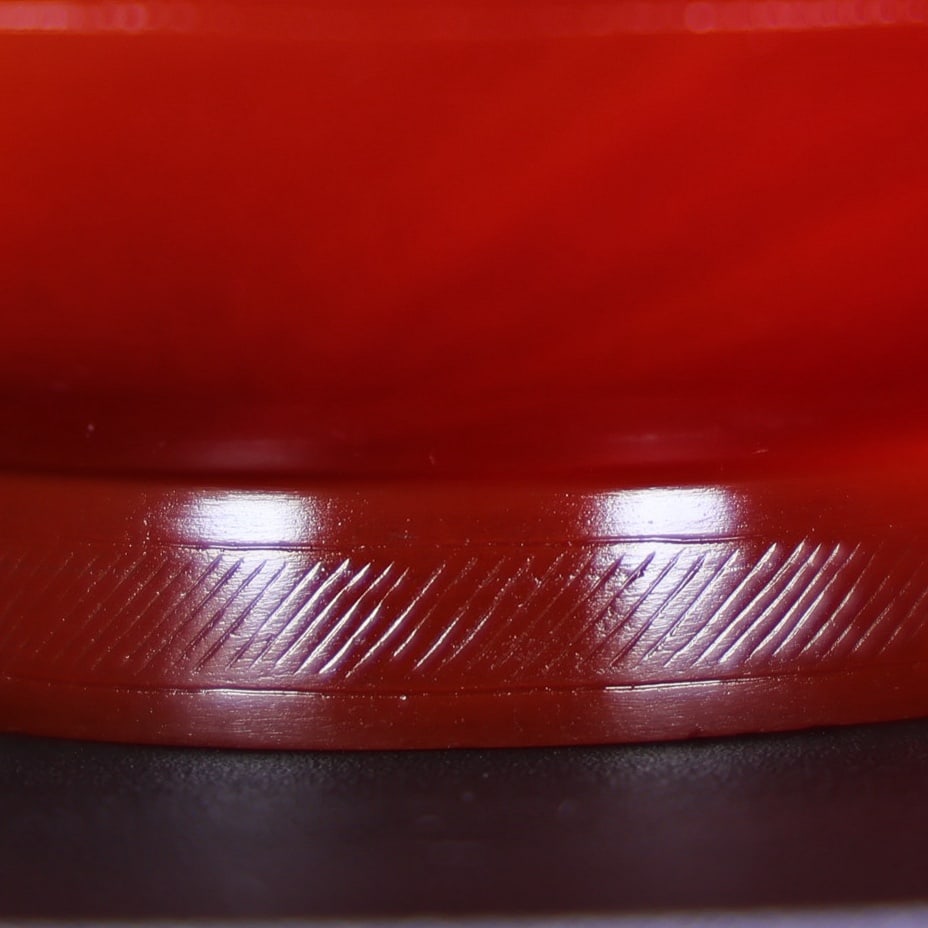 Superb Vintage Red Agate Double Ear Chi Dragon Wine Cup - 6
